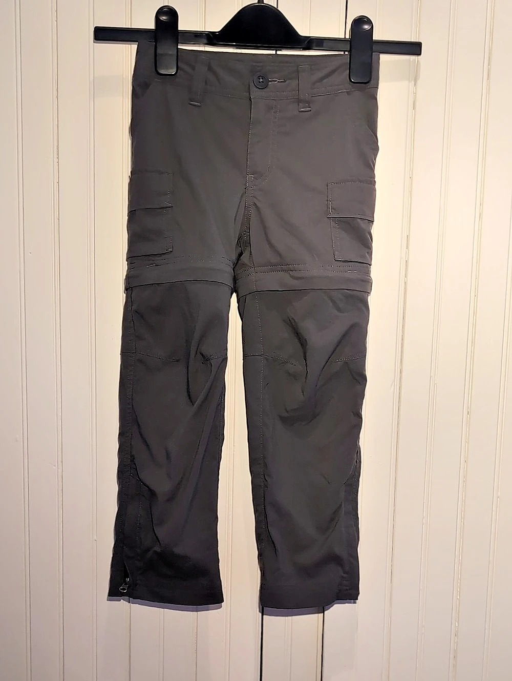 REI Co-op Convertible Pants Kids Size XXS (4-5) Charcoal Gray